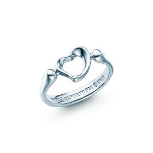 Authentic Tiffany & Co Peretti Open Heart Ring